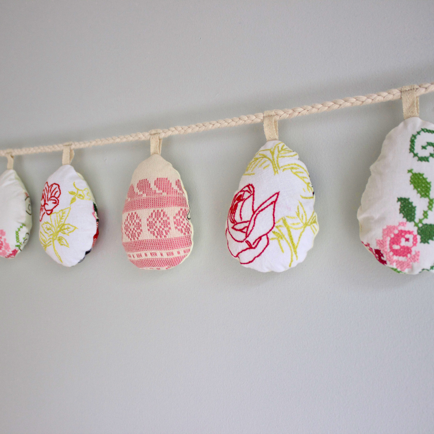 No. 13: Upcycled Pysanka Easter Egg Banner