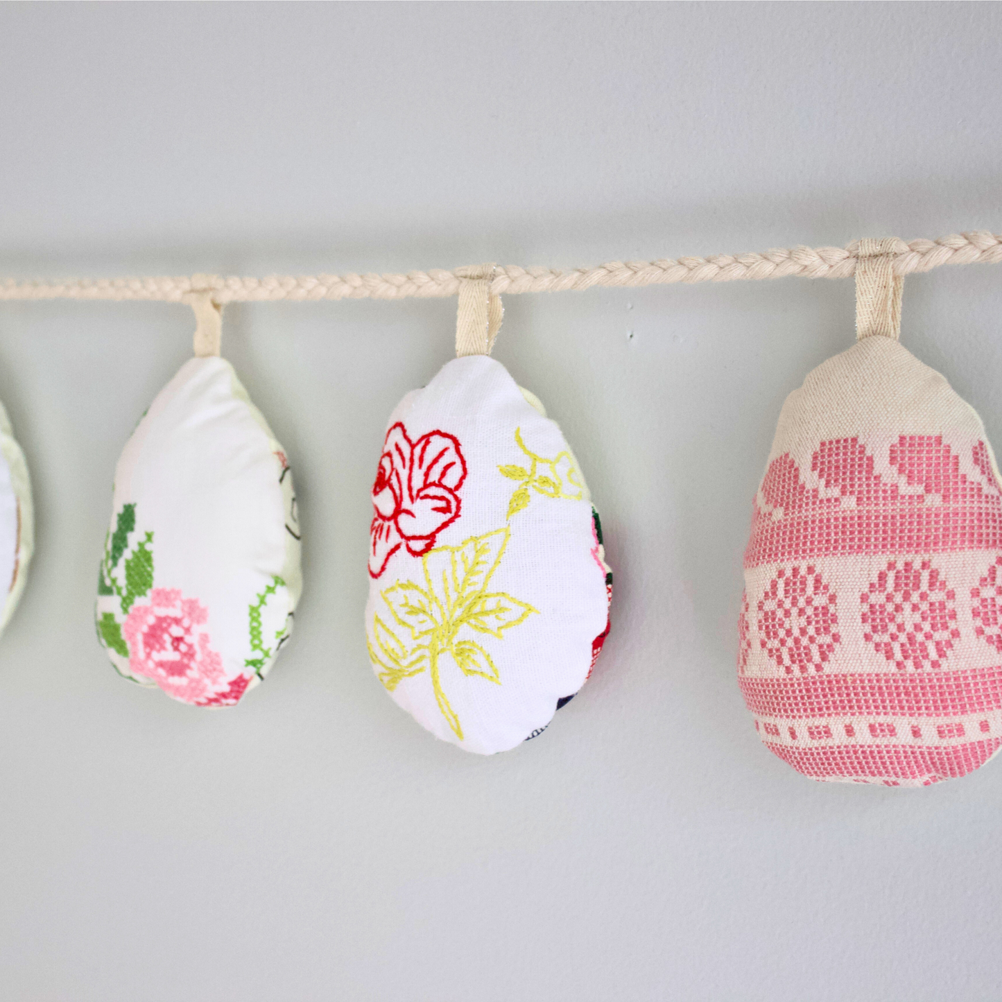 No. 13: Upcycled Pysanka Easter Egg Banner