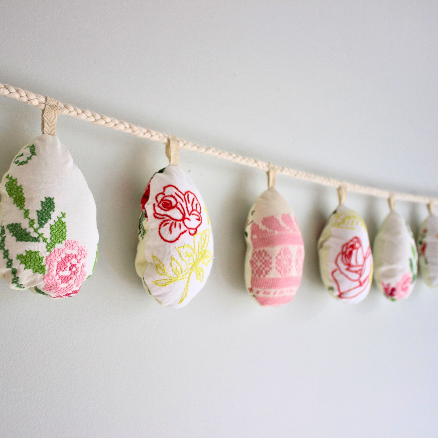 No. 13: Upcycled Pysanka Easter Egg Banner