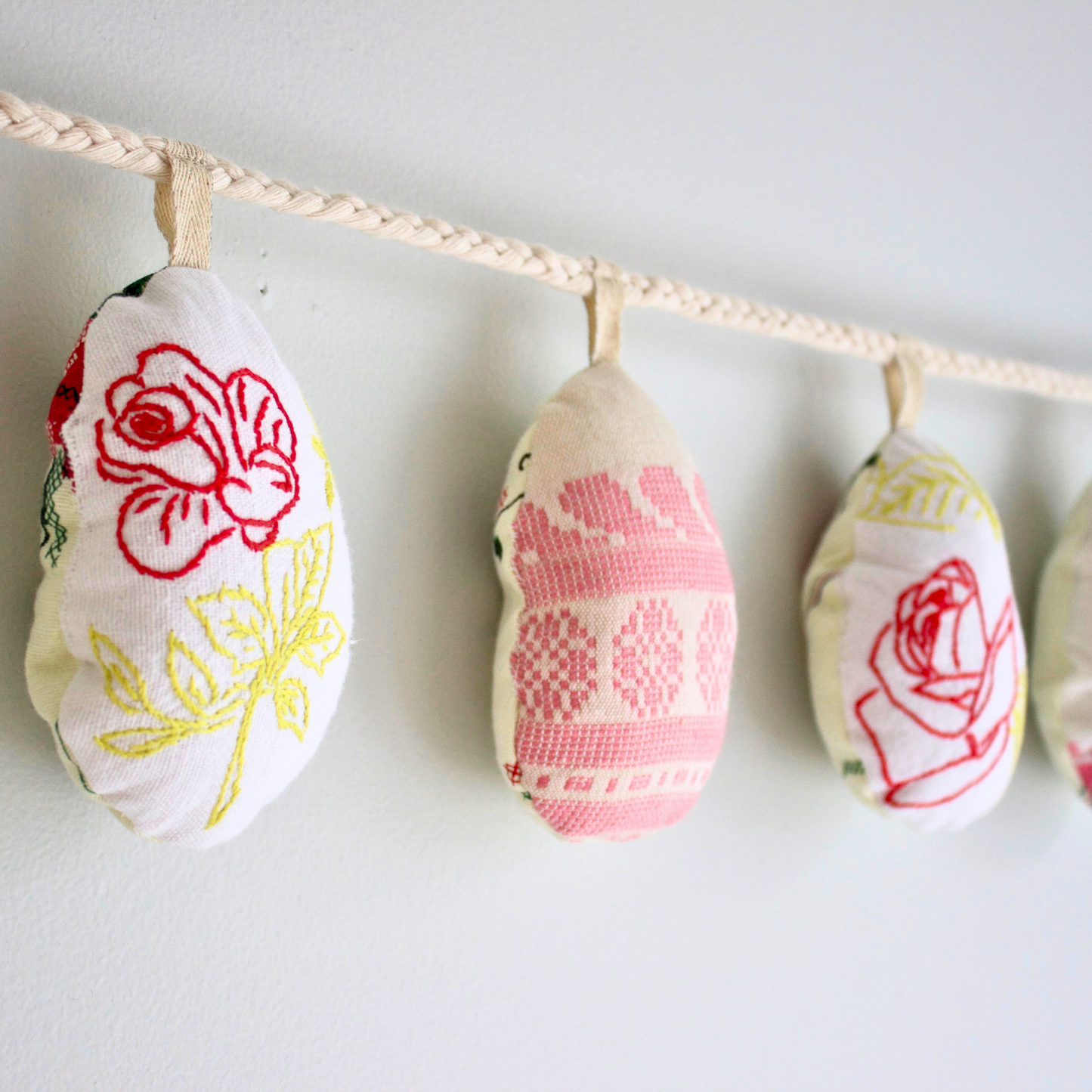 No. 13: Upcycled Pysanka Easter Egg Banner