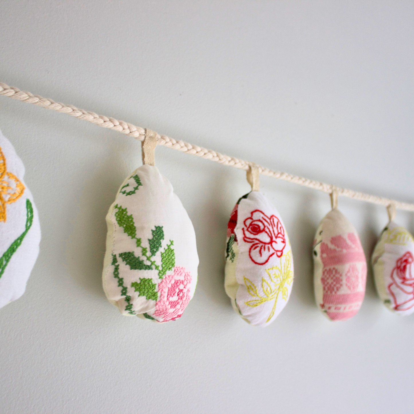 No. 13: Upcycled Pysanka Easter Egg Banner