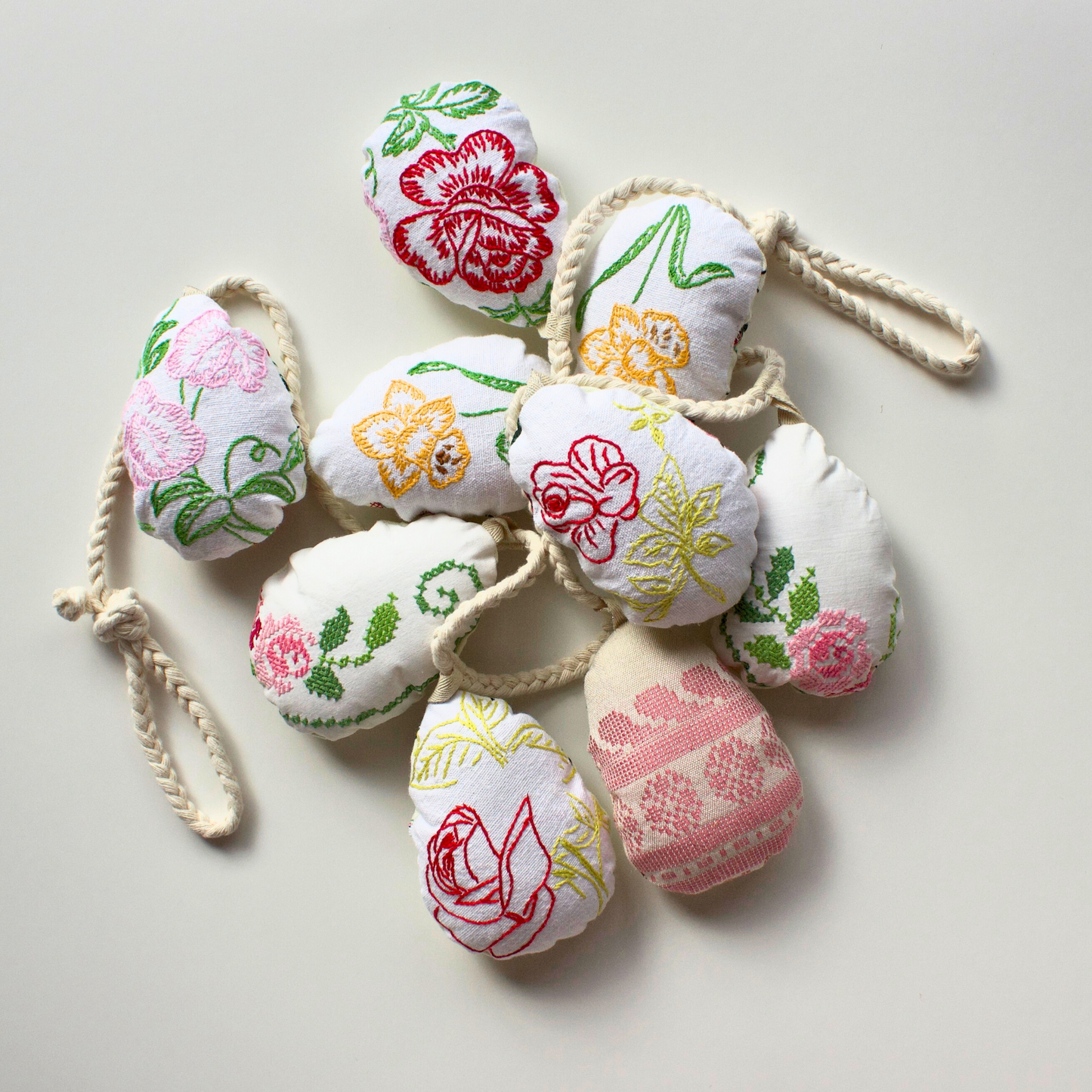 No. 13: Upcycled Pysanka Easter Egg Banner