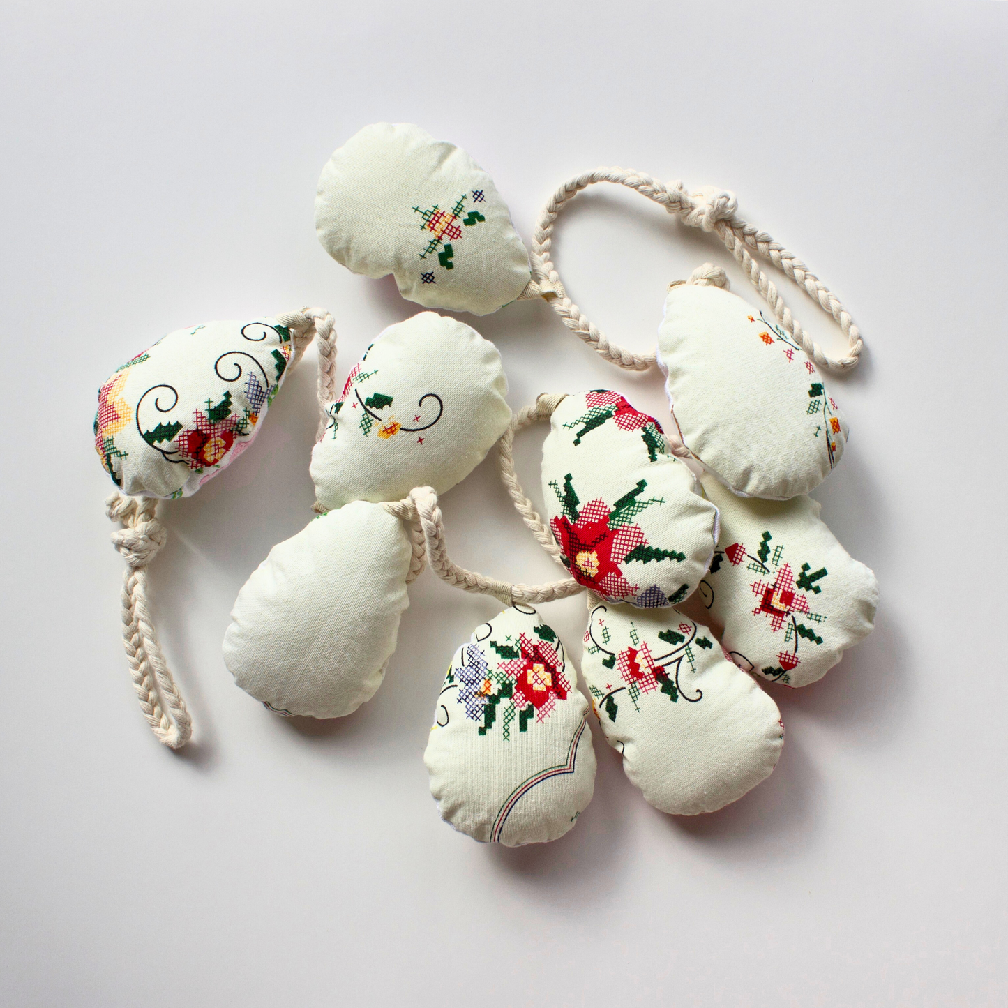 No. 13: Upcycled Pysanka Easter Egg Banner