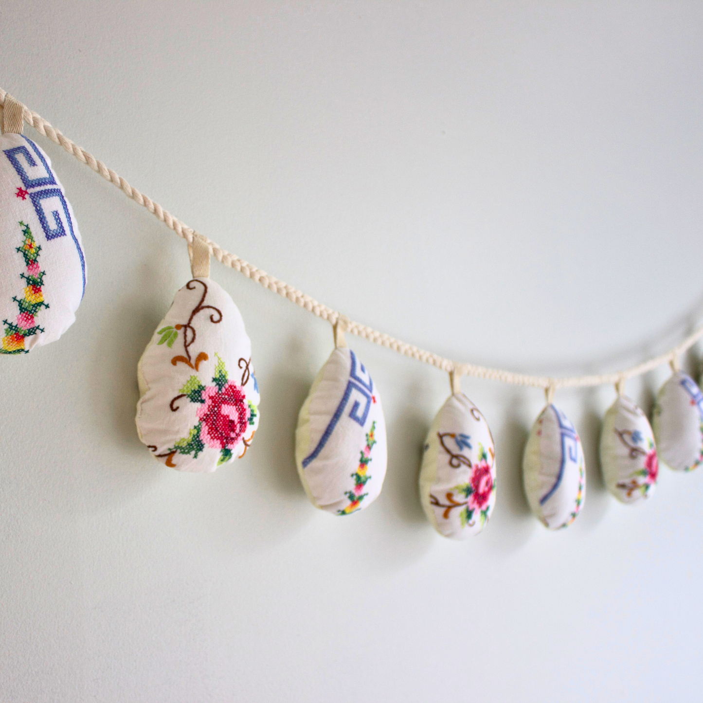 No. 14: Upcycled Pysanka Easter Egg Banner