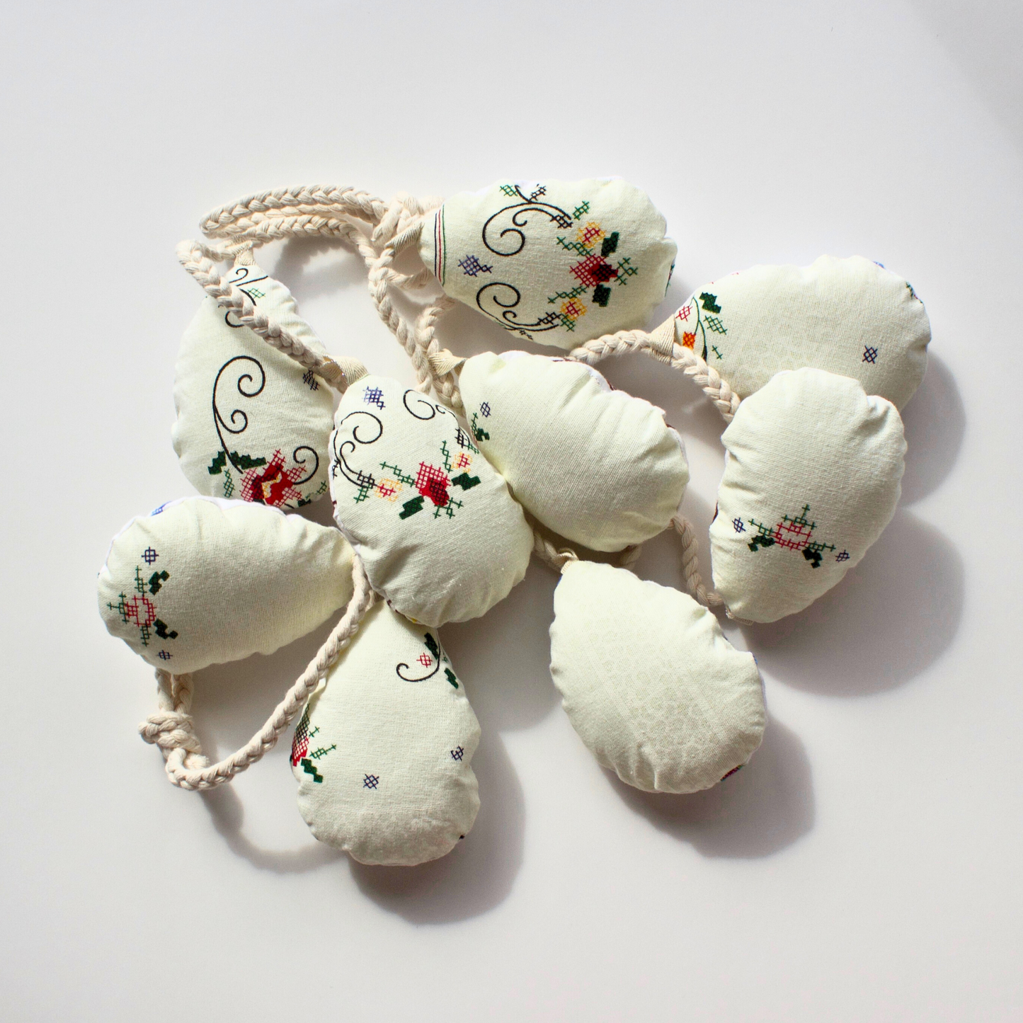 No. 14: Upcycled Pysanka Easter Egg Banner