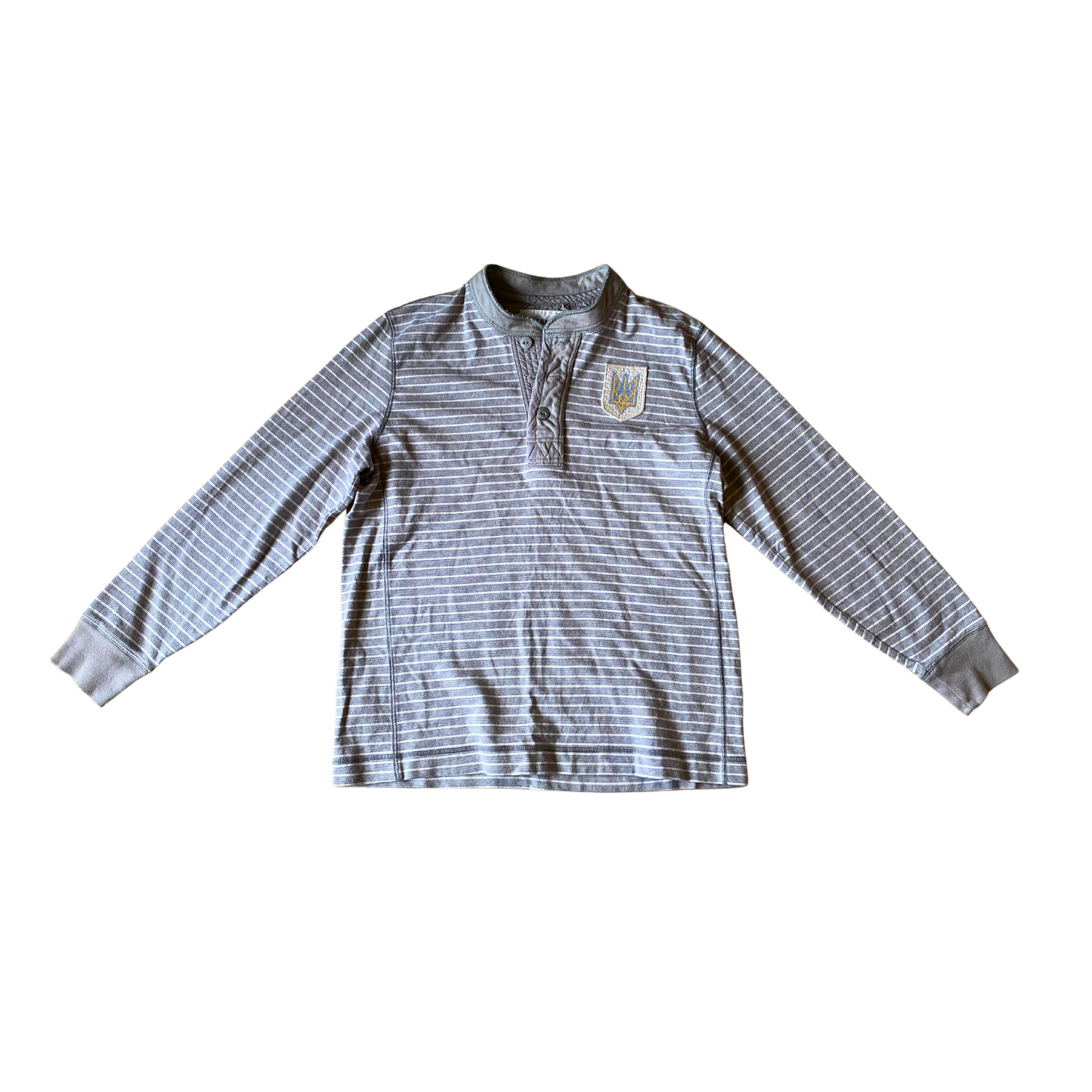 Grey Ukrainian Tryzub Shirt (Men's Large)