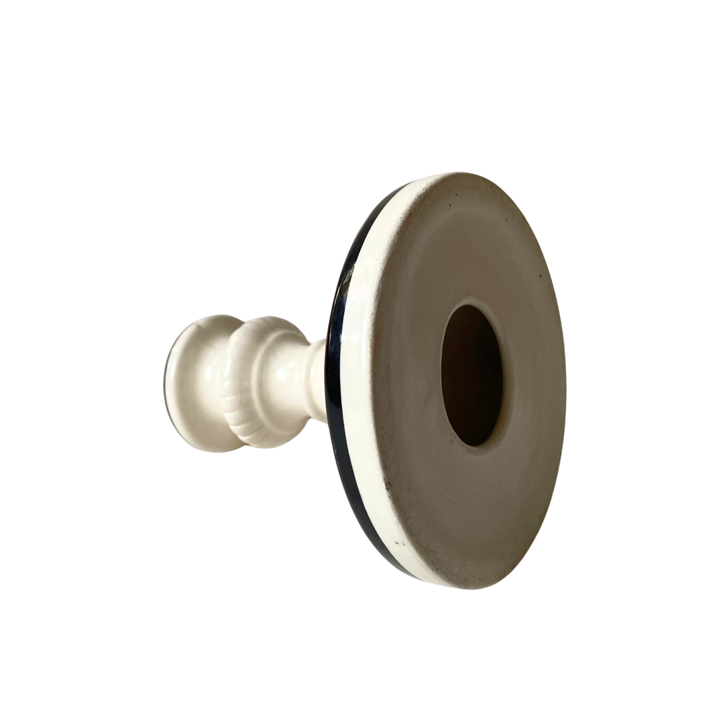 Vintage Ukrainian Motif Ceramic Candle Holder