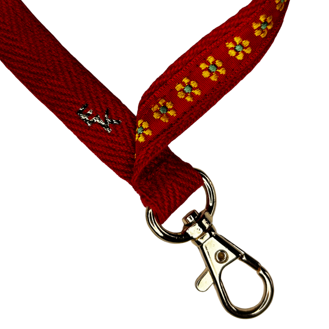 Scarlet Bloom Lanyard