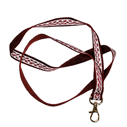 Burgundy Stride Lanyard