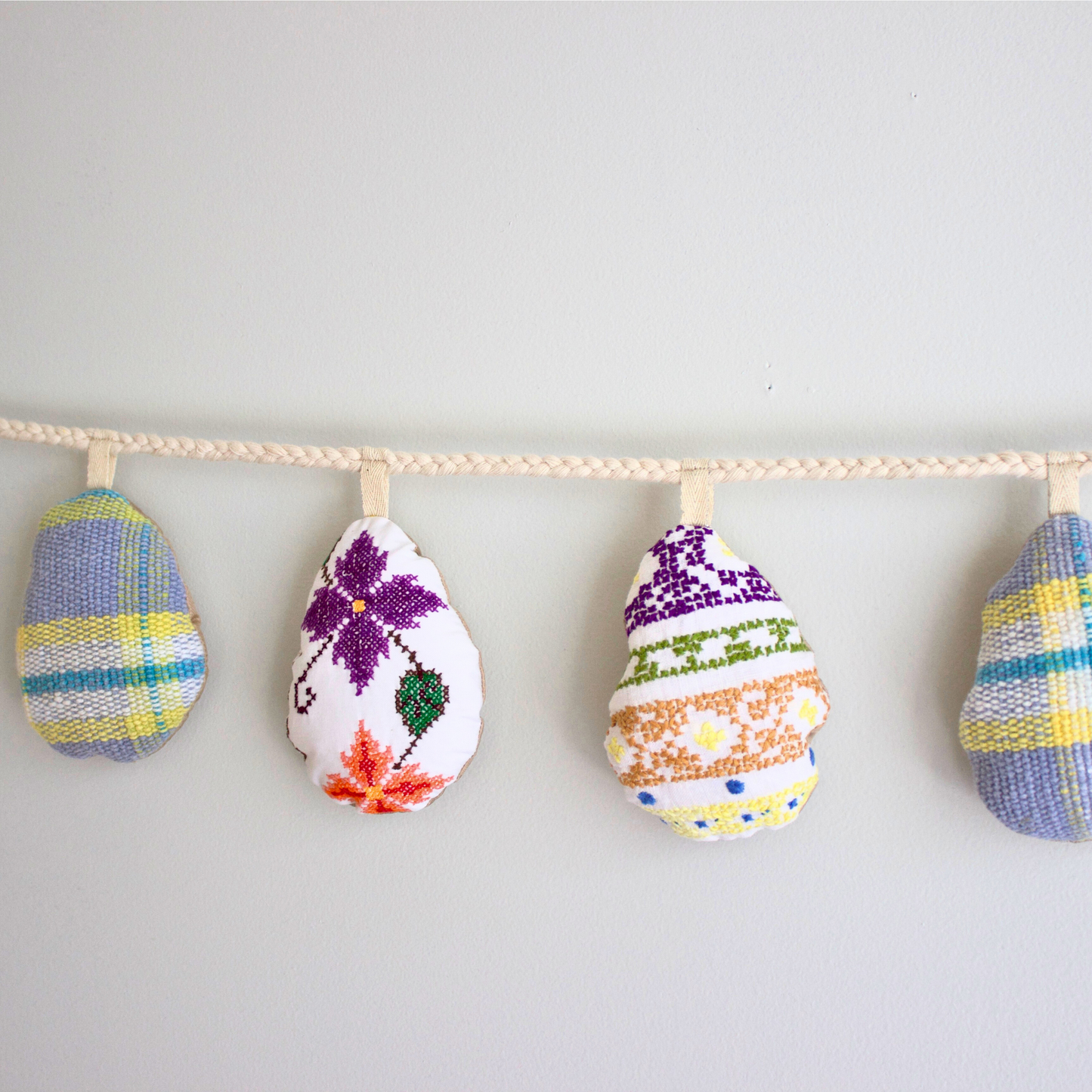No. 1: Upcycled Pysanky Easter Egg Banner