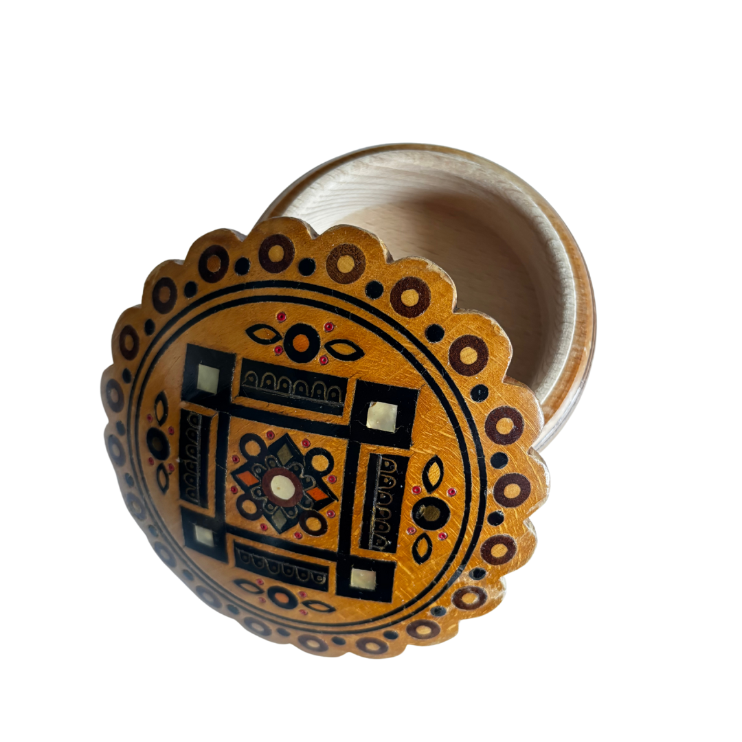 Vintage Inlay Jewellery Box