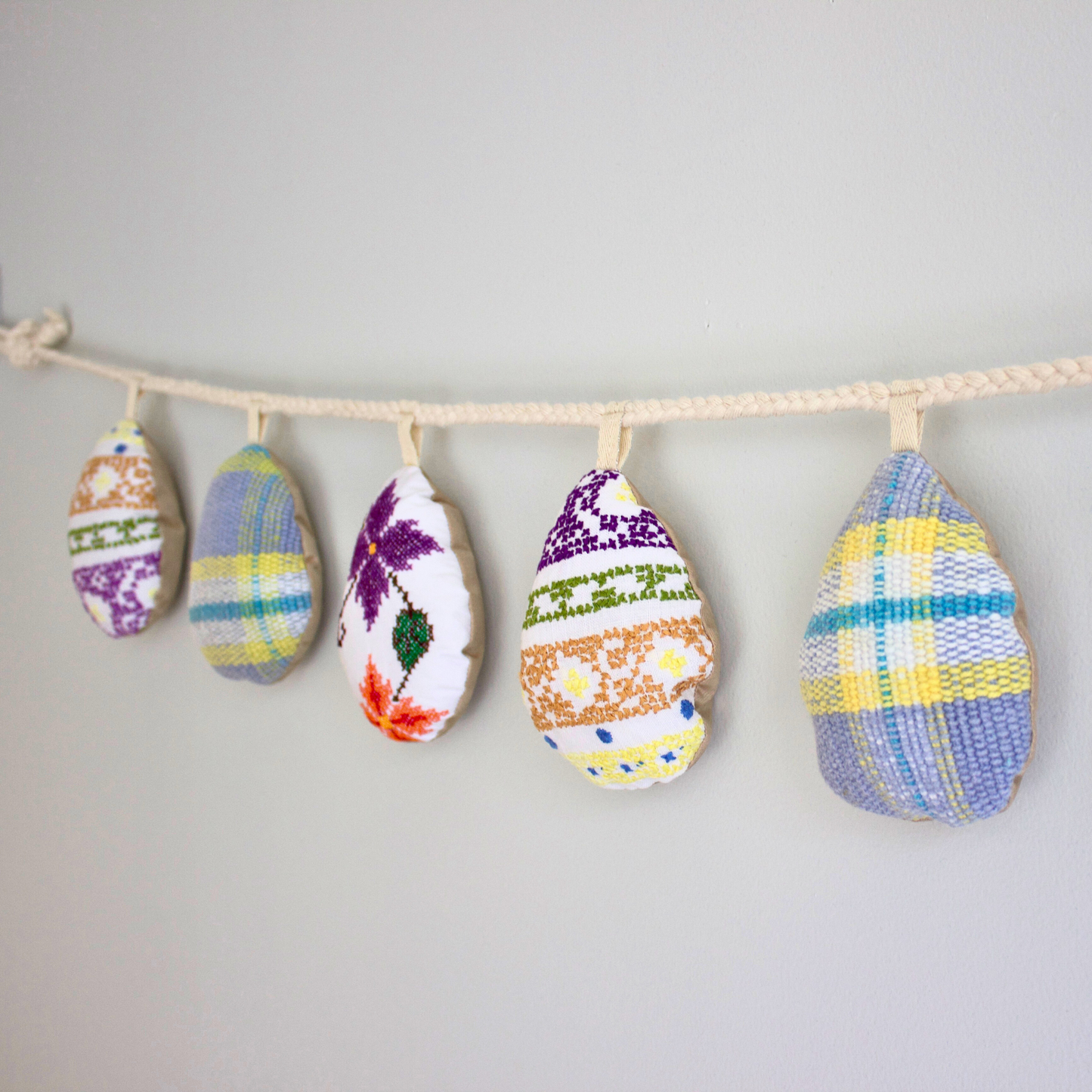 No. 1: Upcycled Pysanky Easter Egg Banner