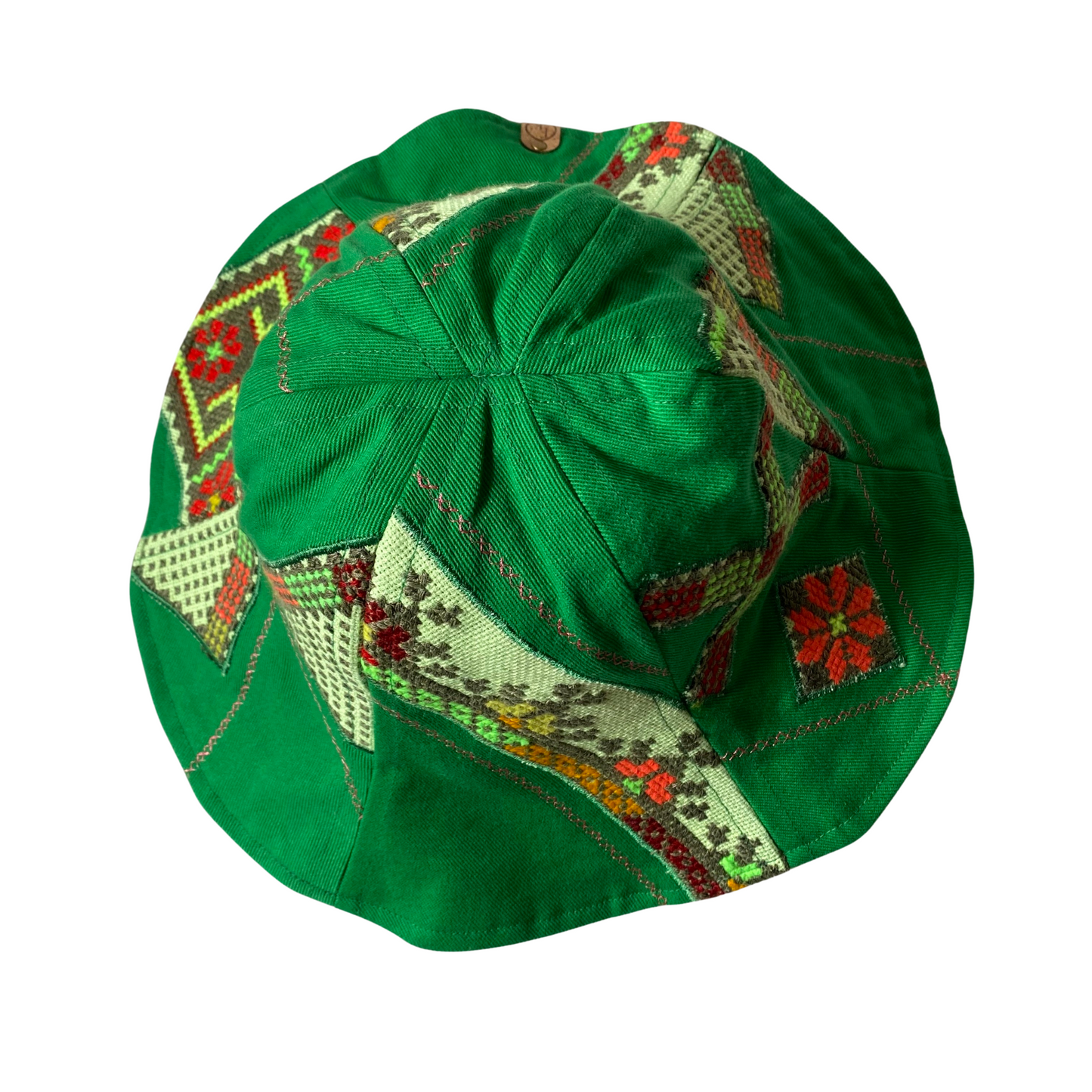 Patchwork Embroidery Tulip Hat