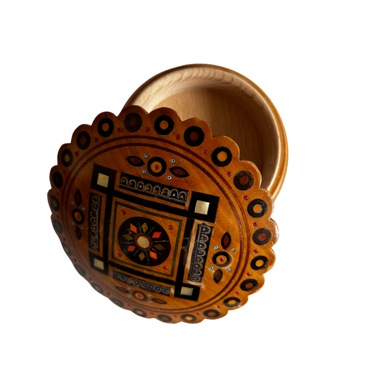 Vintage Inlay Jewellery Box