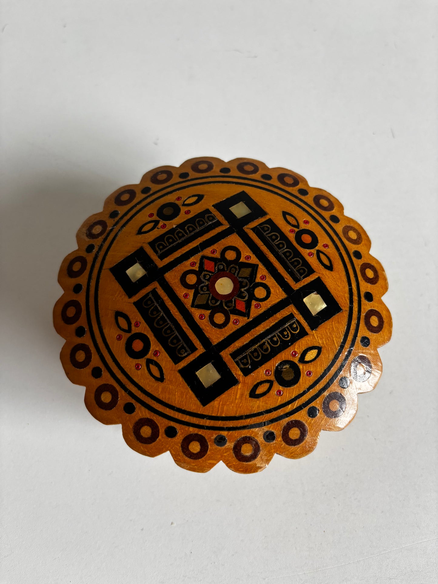 Vintage Inlay Jewellery Box