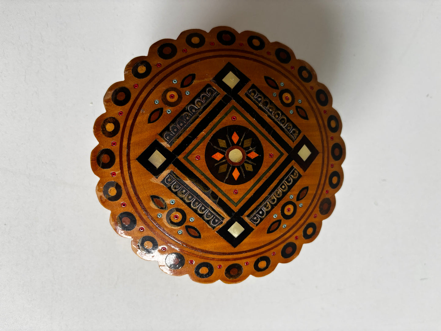 Vintage Inlay Jewellery Box