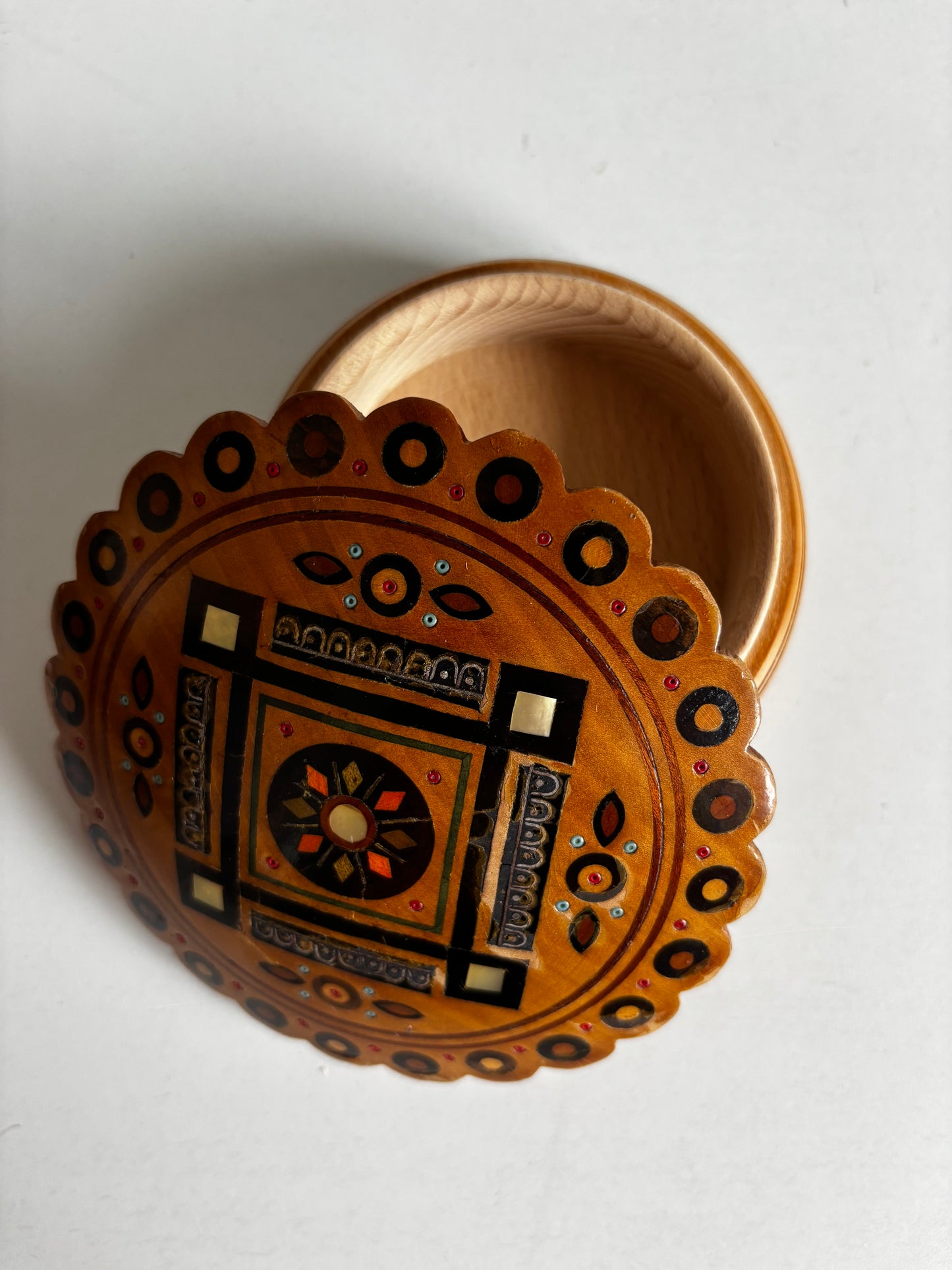 Vintage Inlay Jewellery Box