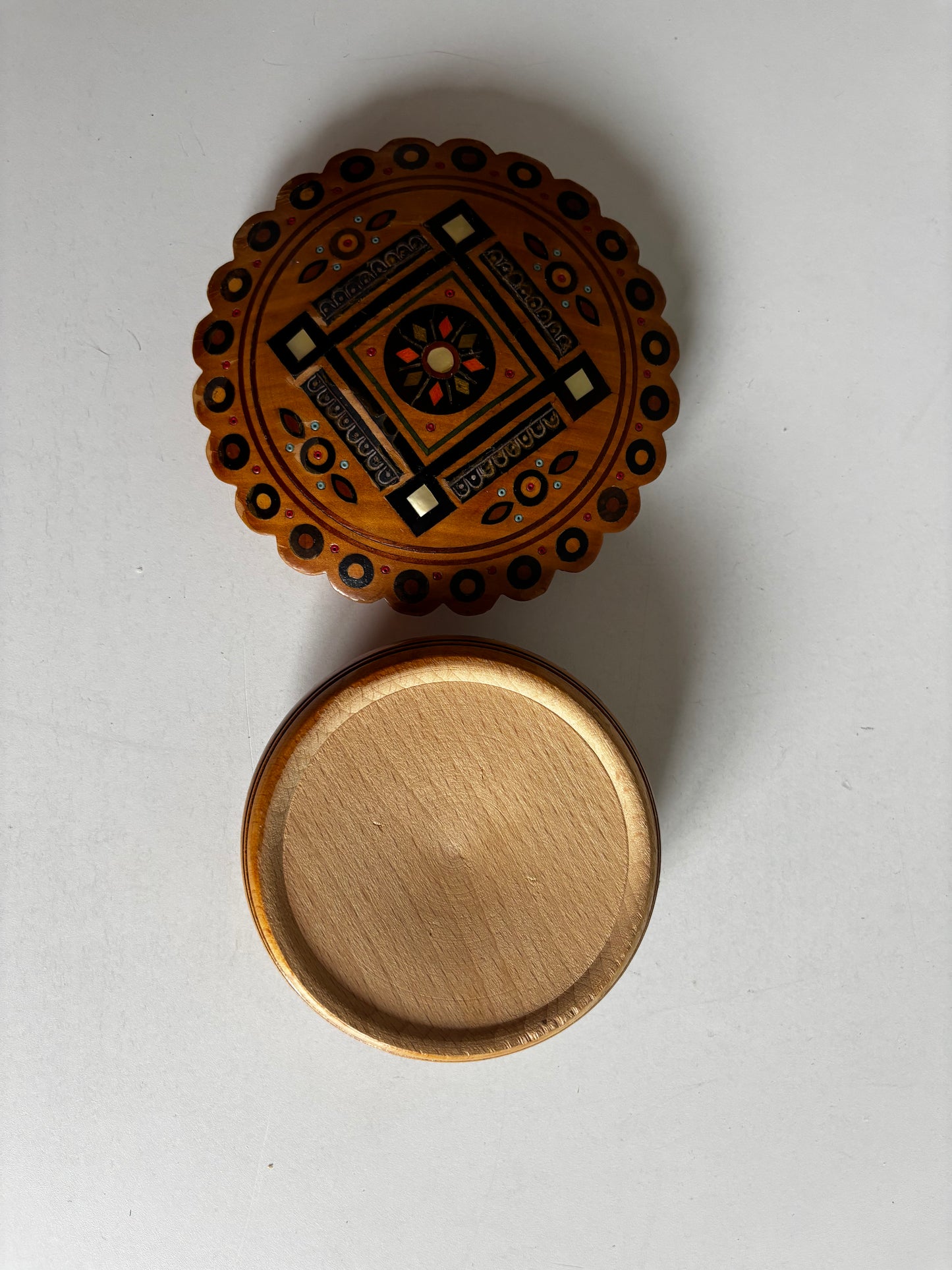 Vintage Inlay Jewellery Box