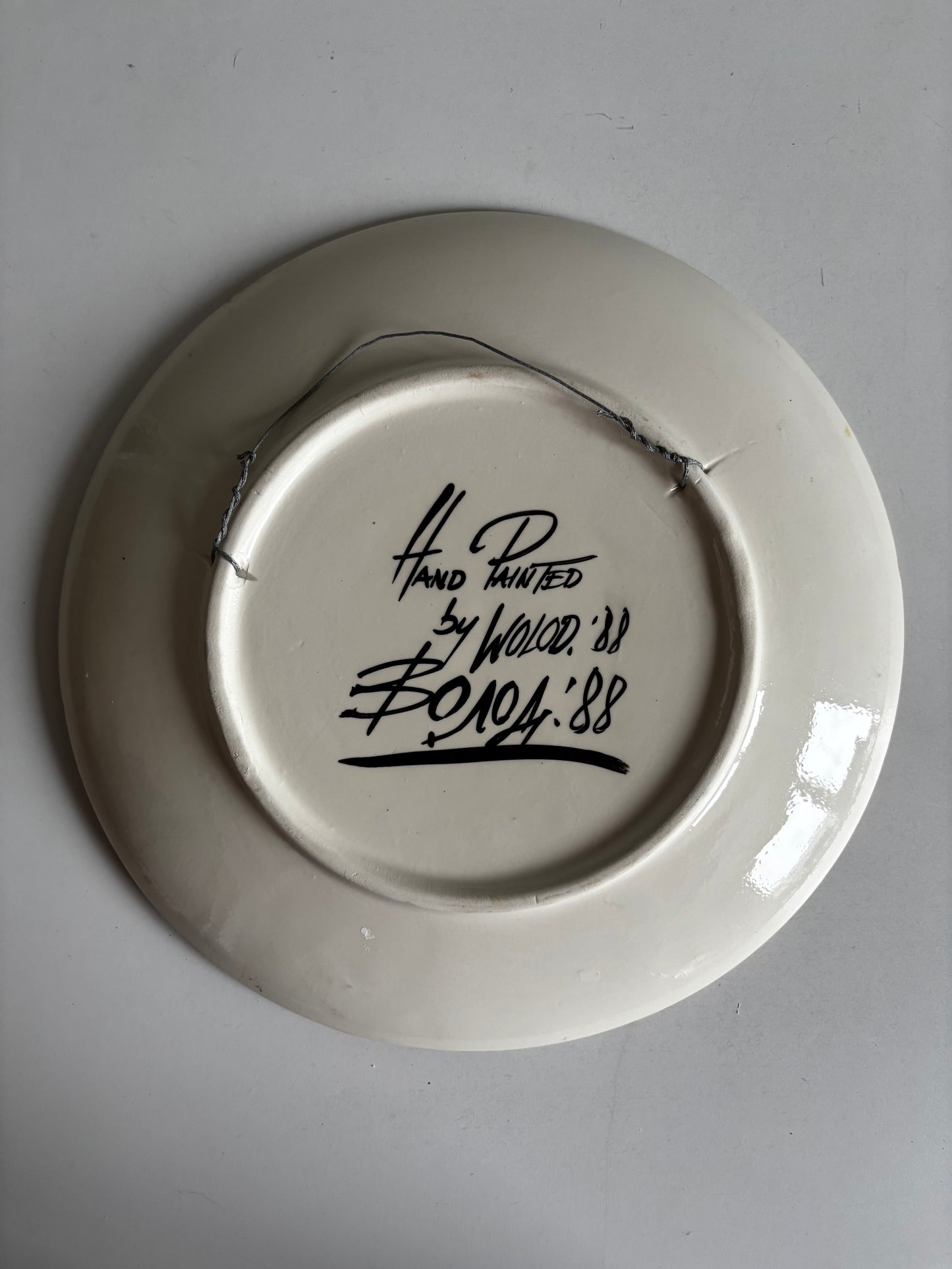 Vintage Ceramic Plate by Wolod (32 cm)