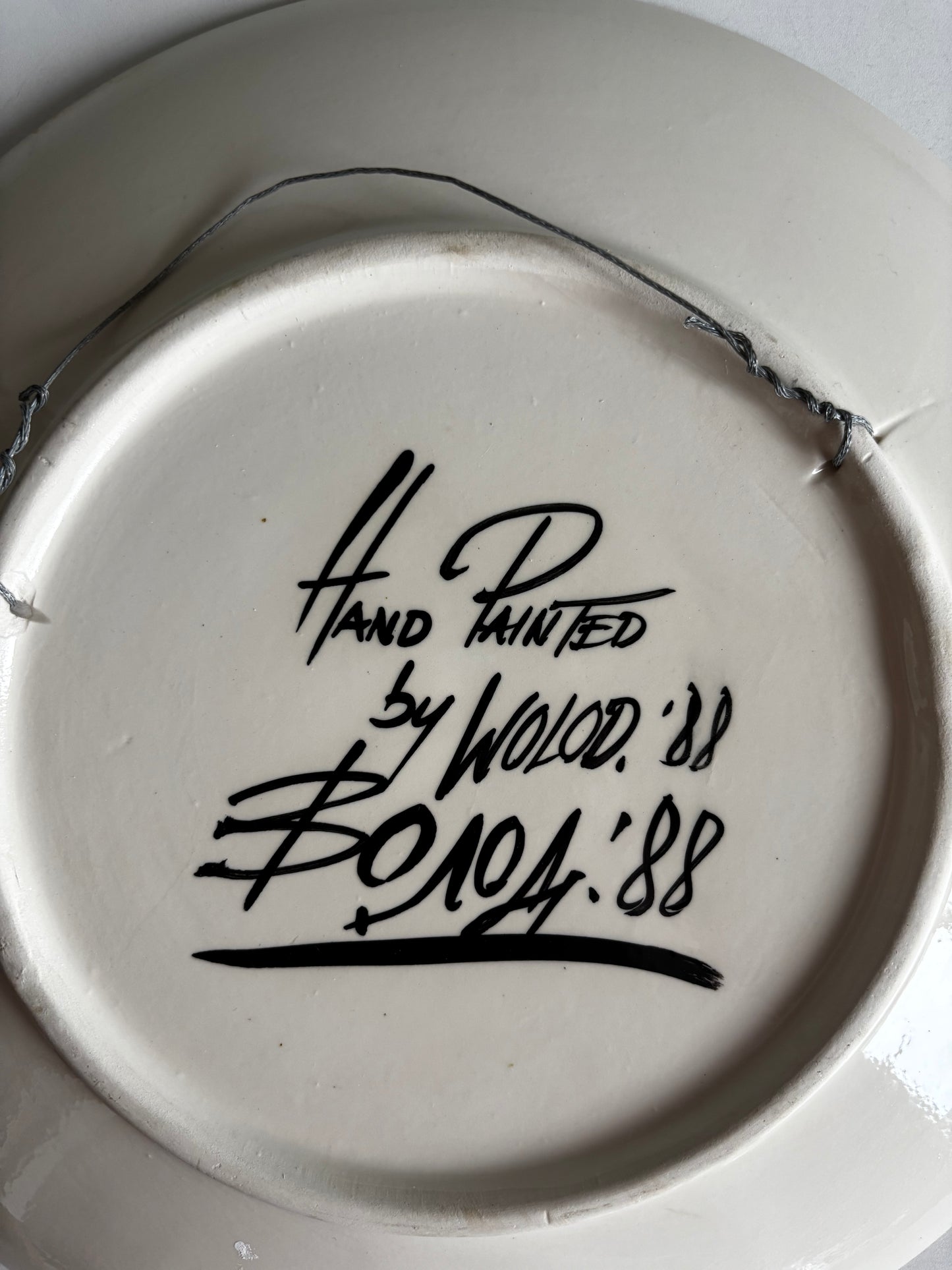Vintage Ceramic Plate by Wolod (32 cm)