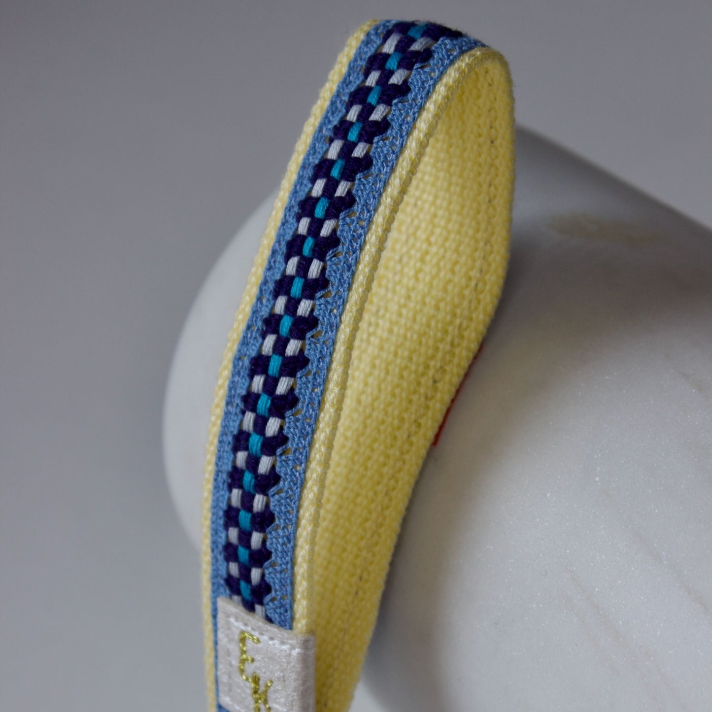 Blue & Yellow Keychain Wristlet