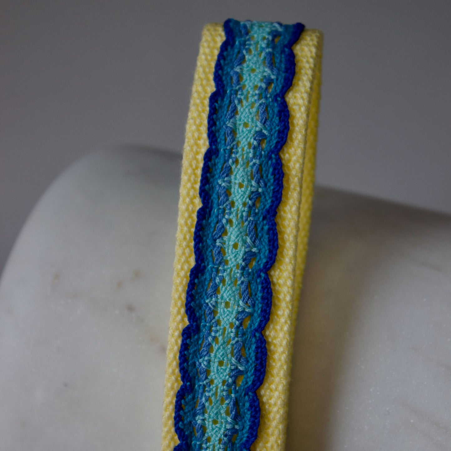Blue & Yellow Keychain Wristlet