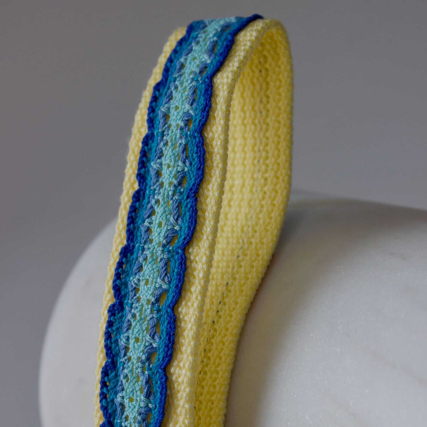 Blue & Yellow Keychain Wristlet