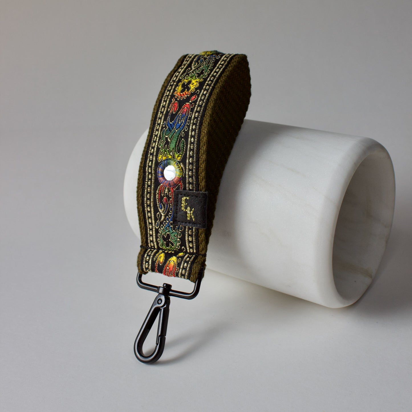 Glitzy Green Keychain Wristlet