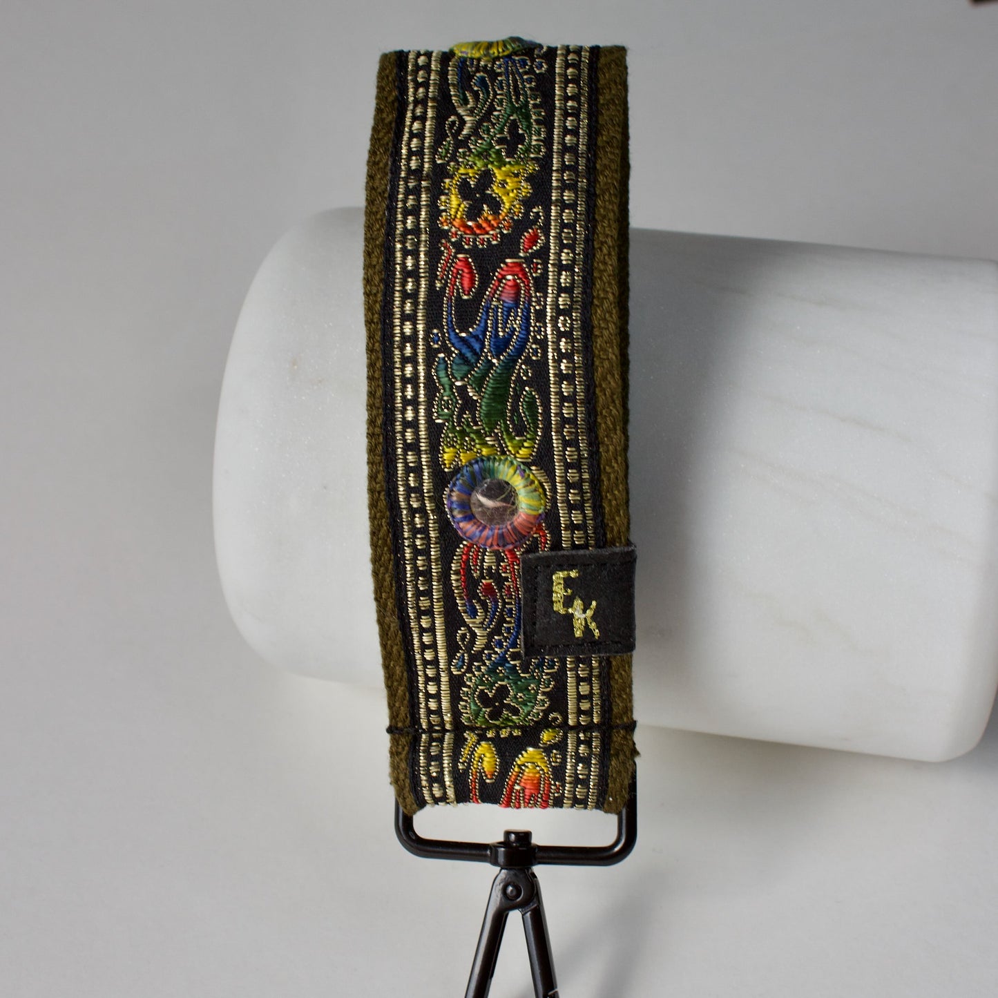 Glitzy Green Keychain Wristlet