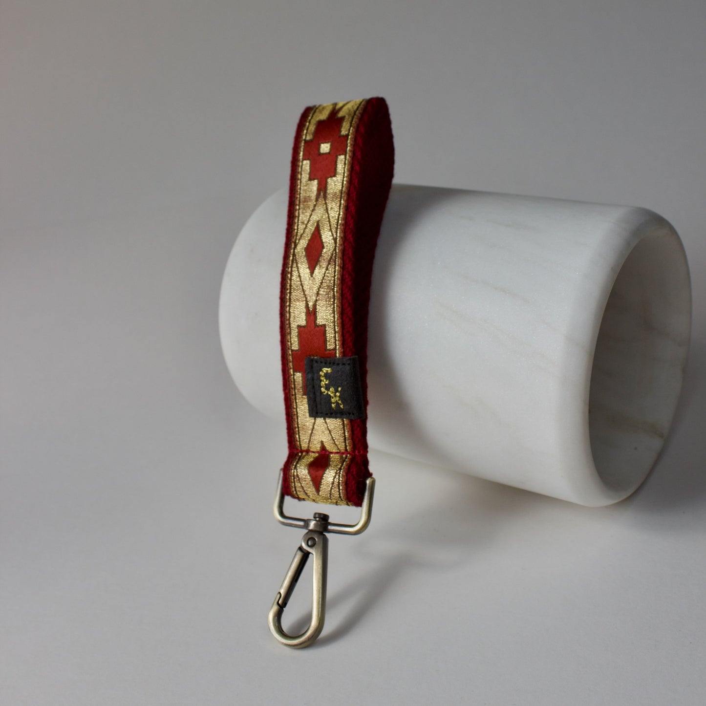 Moody Brocade Keychain Wristlet