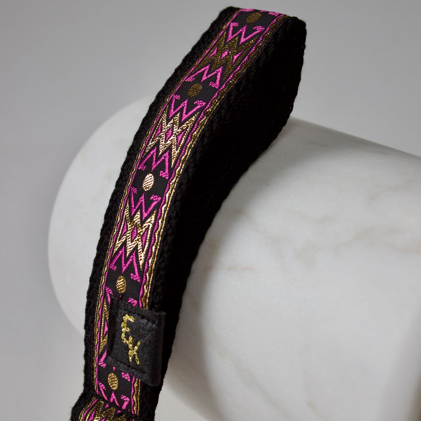 Purple Brocade Keychain Wristlet