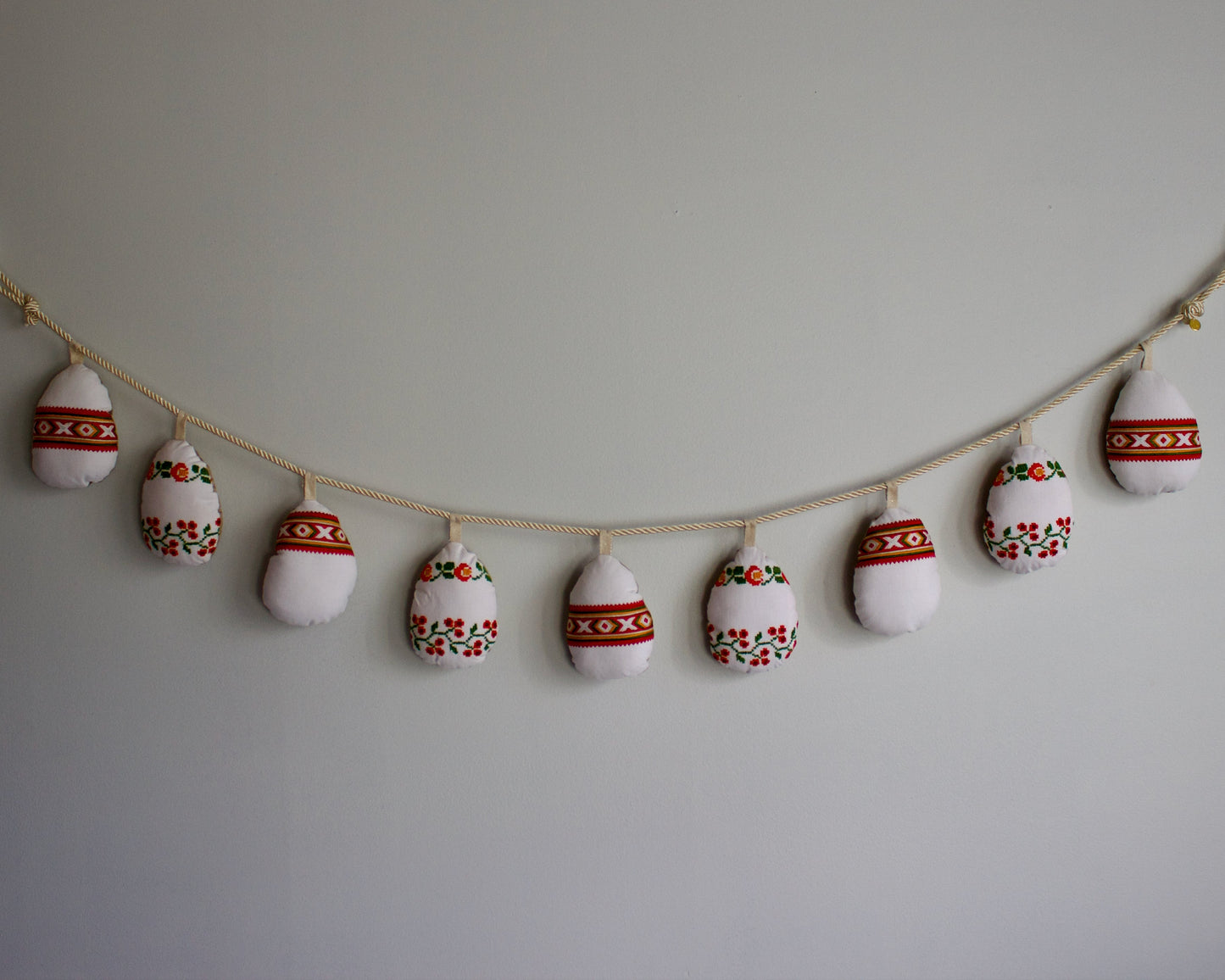 No. 25: Upcycled Pysanky Easter Egg Banner