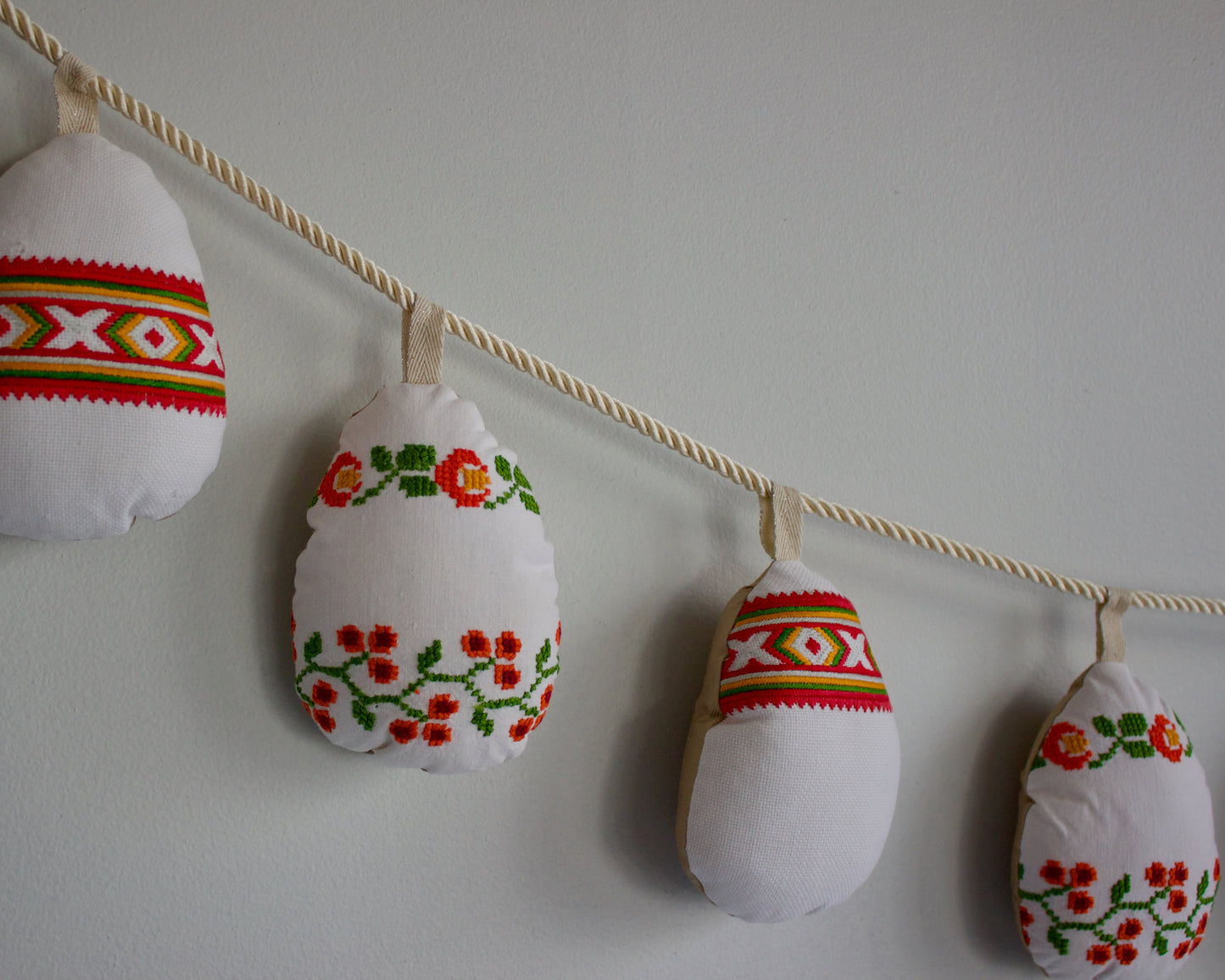 No. 25: Upcycled Pysanky Easter Egg Banner