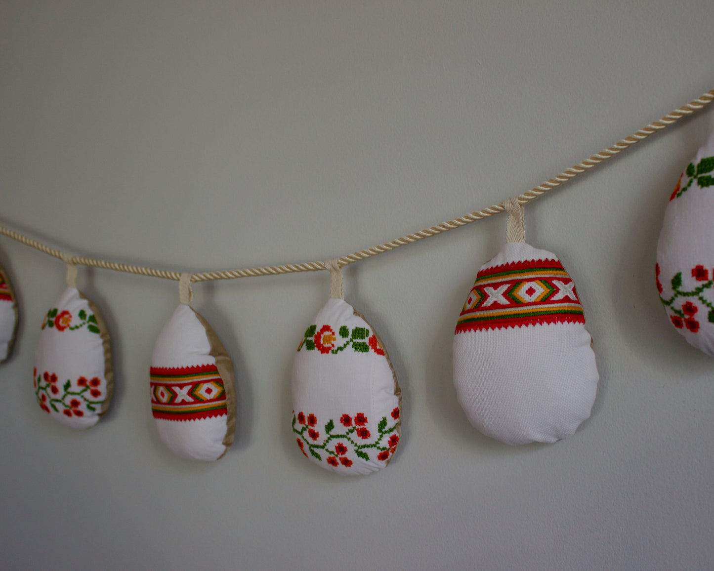 No. 25: Upcycled Pysanky Easter Egg Banner