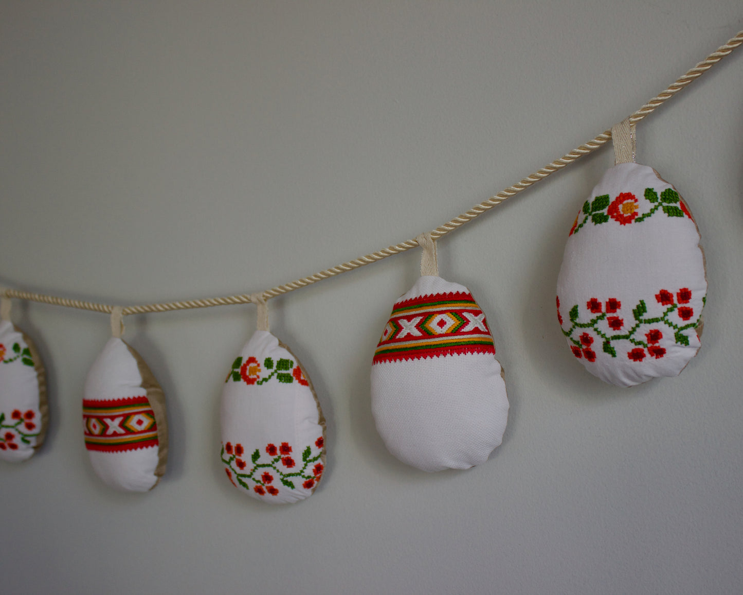 No. 25: Upcycled Pysanky Easter Egg Banner