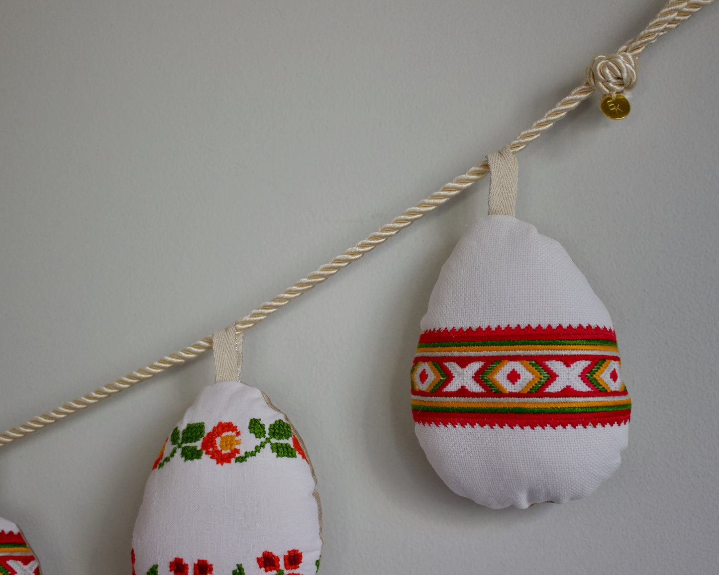 No. 25: Upcycled Pysanky Easter Egg Banner