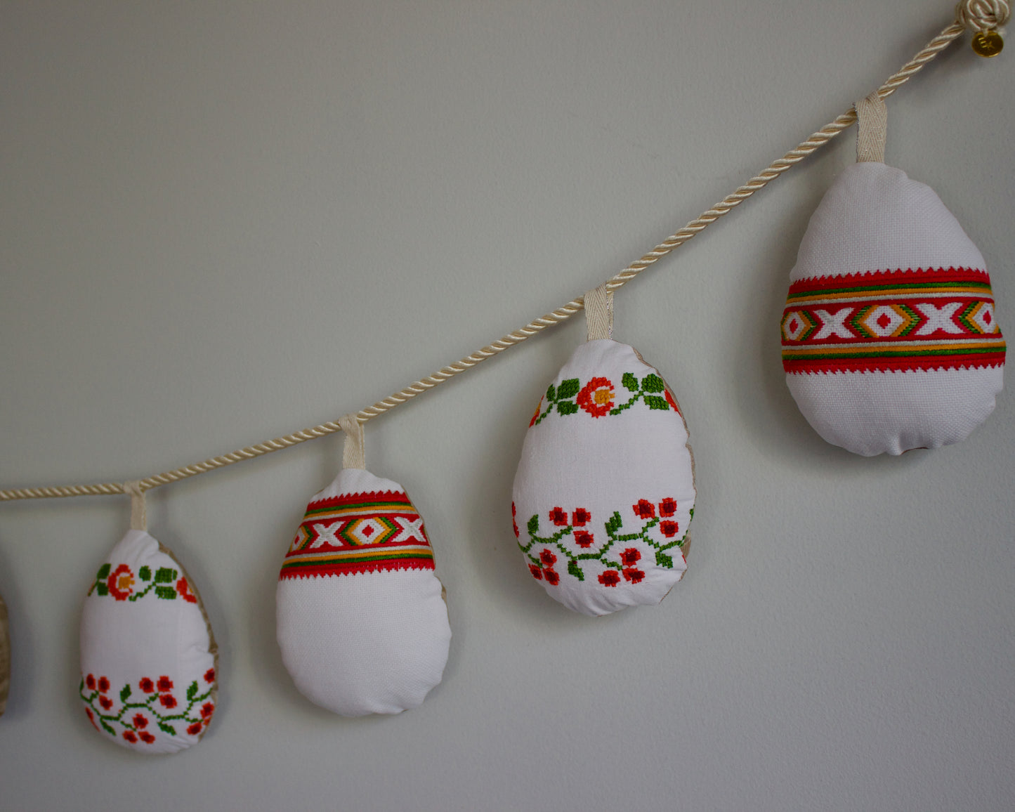 No. 25: Upcycled Pysanky Easter Egg Banner