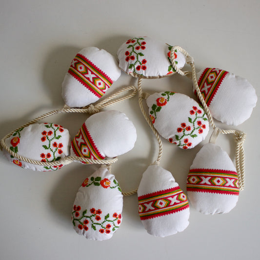 No. 25: Upcycled Pysanky Easter Egg Banner