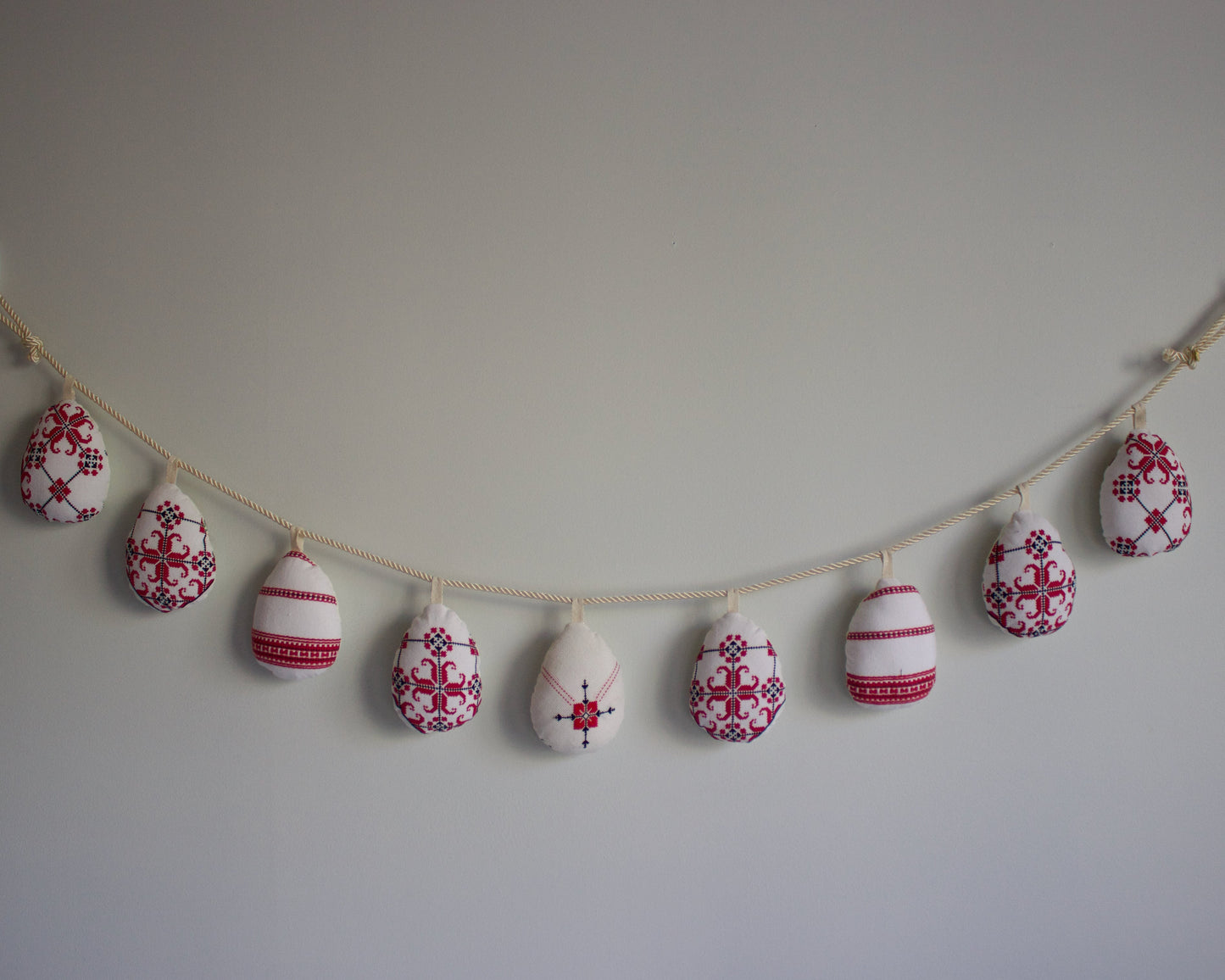 No. 36: Upcycled Pysanky Easter Egg Banner