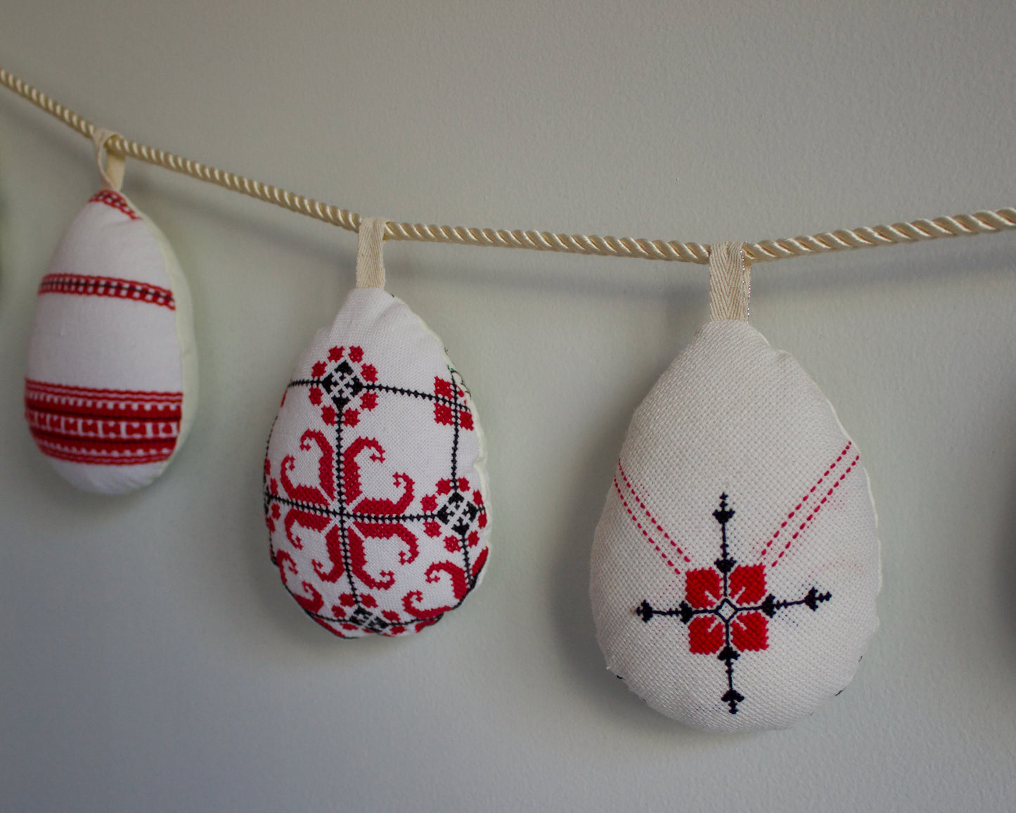 No. 36: Upcycled Pysanky Easter Egg Banner