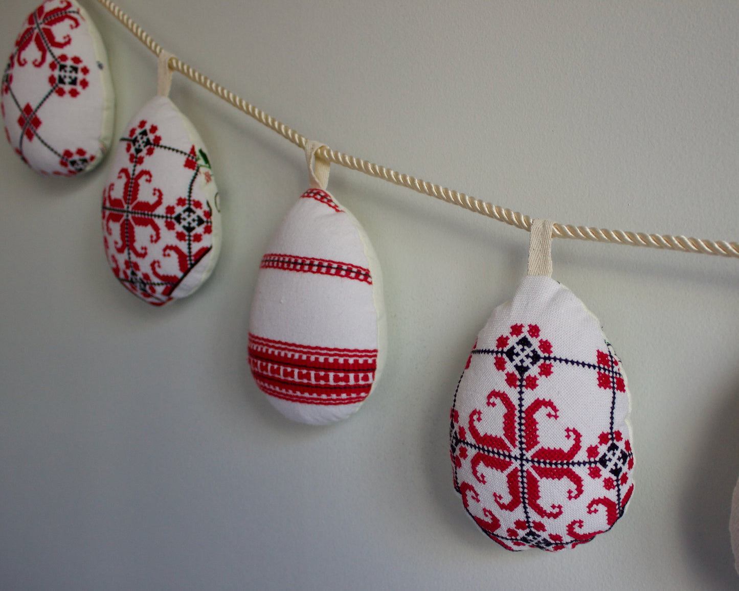 No. 36: Upcycled Pysanky Easter Egg Banner