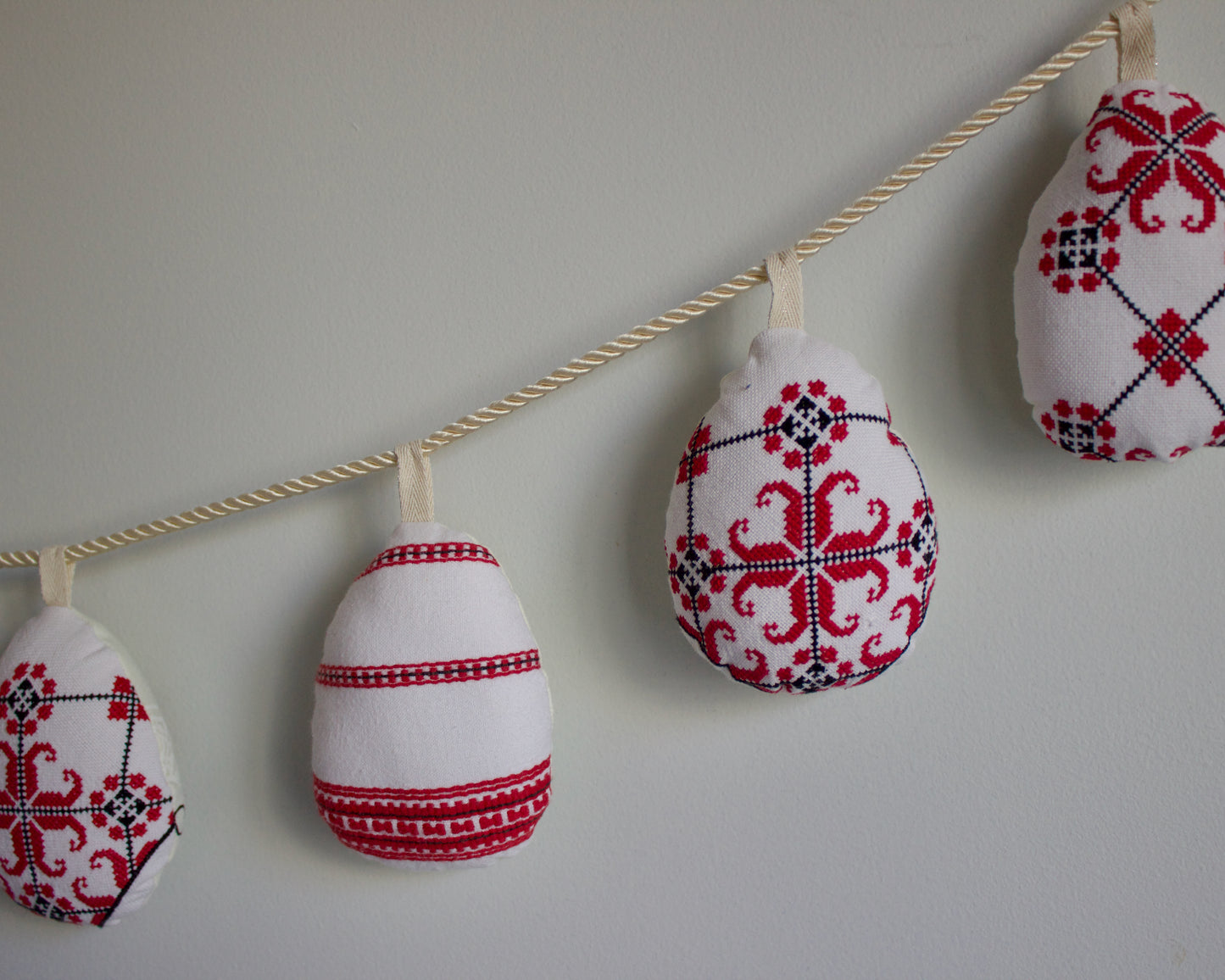 No. 36: Upcycled Pysanky Easter Egg Banner
