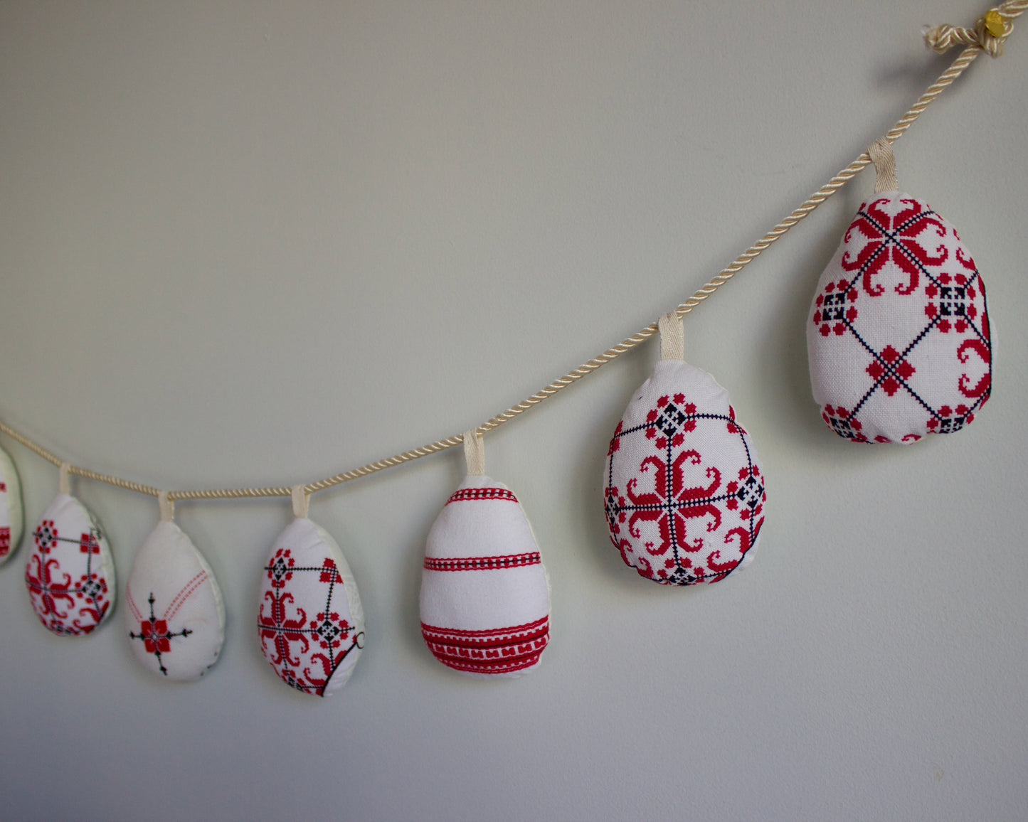 No. 36: Upcycled Pysanky Easter Egg Banner
