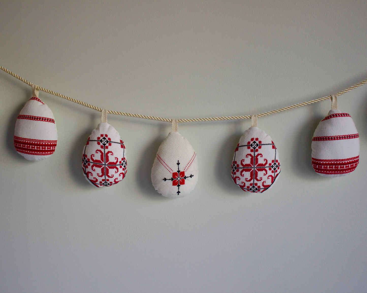 No. 36: Upcycled Pysanky Easter Egg Banner