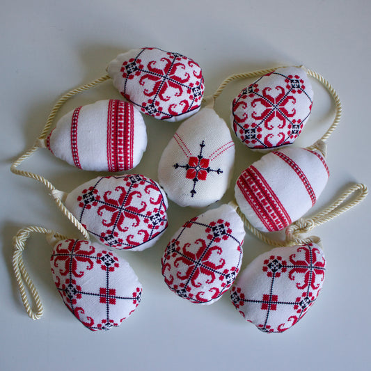 No. 36: Upcycled Pysanky Easter Egg Banner