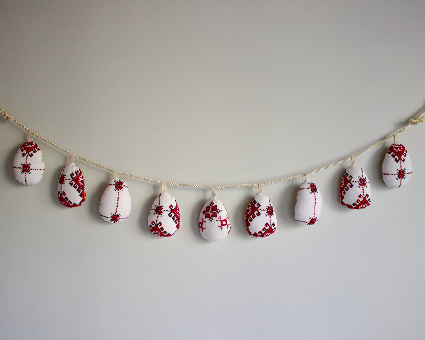 No. 23: Upcycled Pysanky Easter Egg Banner