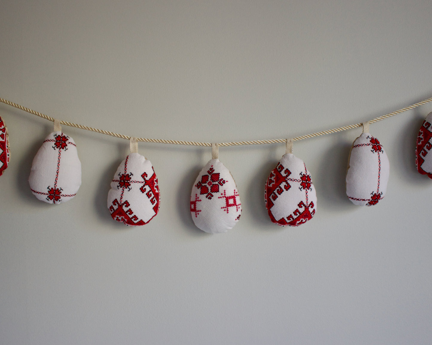 No. 23: Upcycled Pysanky Easter Egg Banner