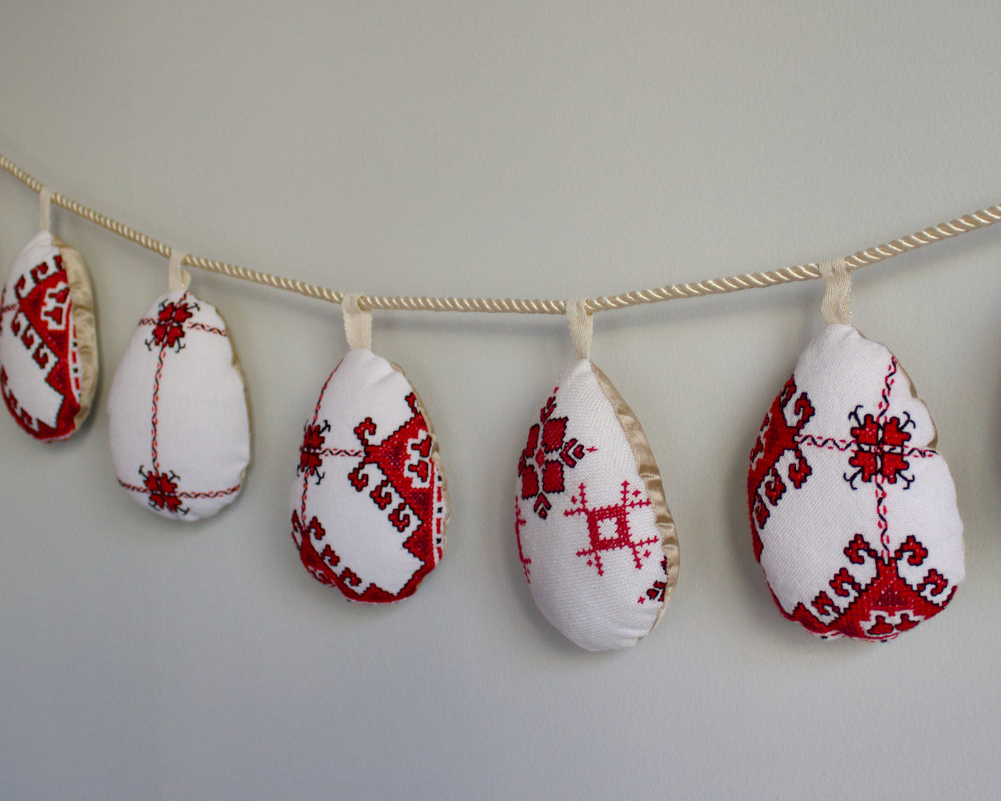 No. 23: Upcycled Pysanky Easter Egg Banner