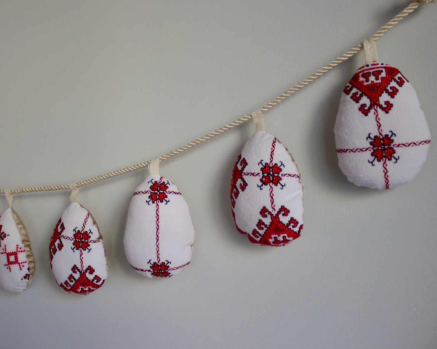 No. 23: Upcycled Pysanky Easter Egg Banner