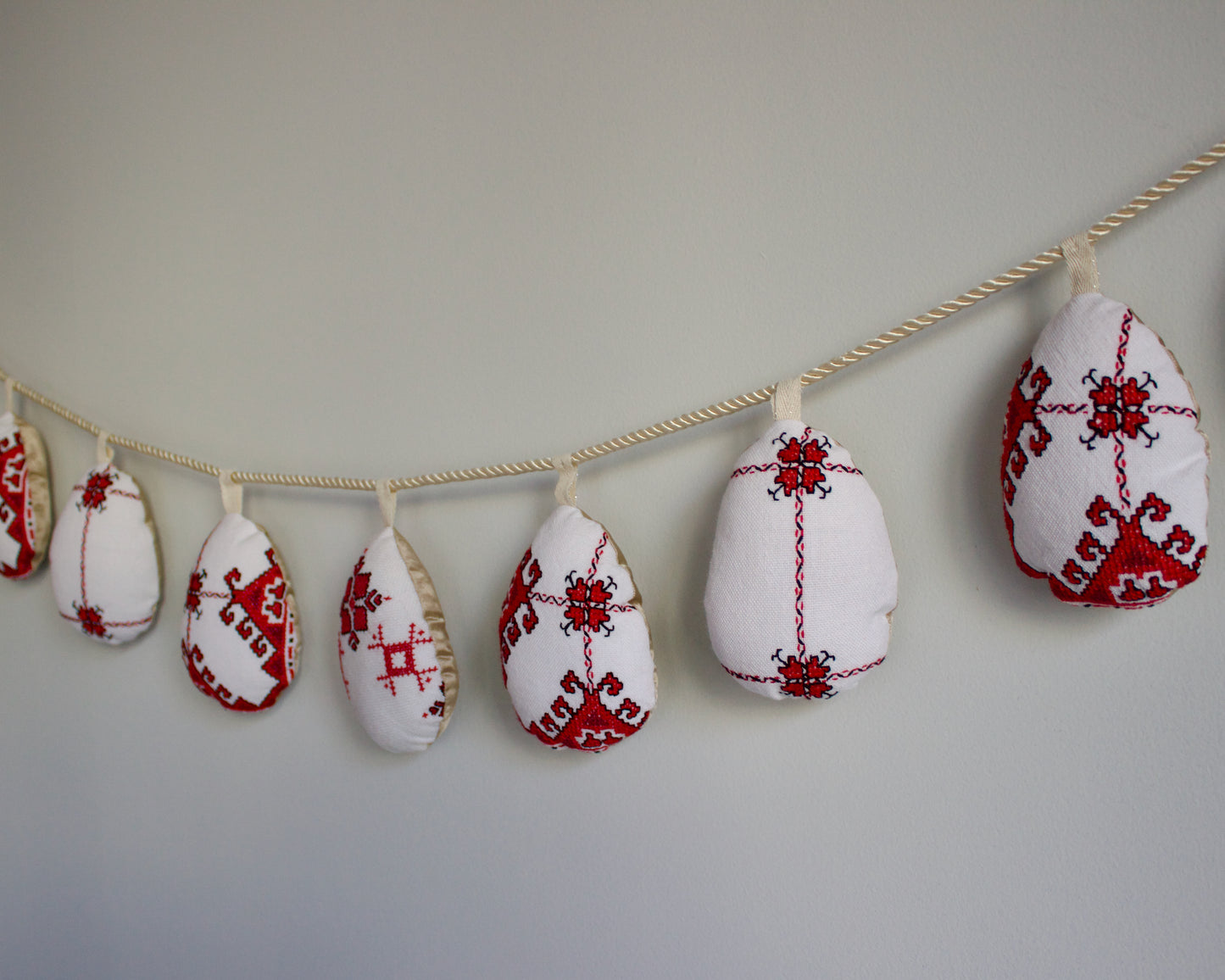 No. 23: Upcycled Pysanky Easter Egg Banner